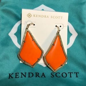Kendra Scott Alexandra Orange Earrings